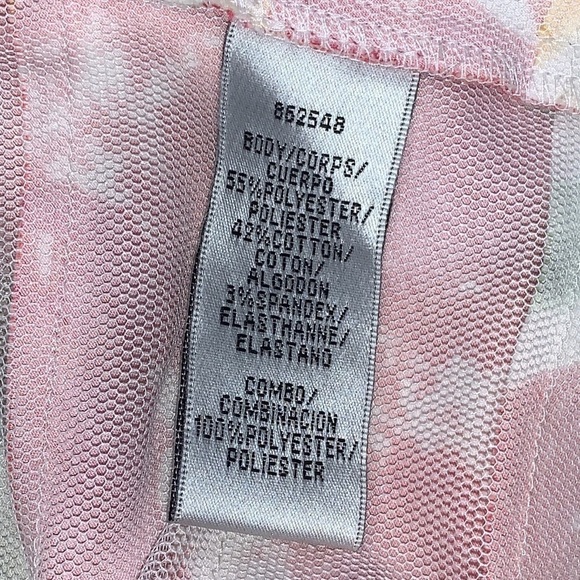 Js  COLLECTION Multicolor Floral V-neck Layered Sheath tiered dress size 8 - Picture 11 of 15